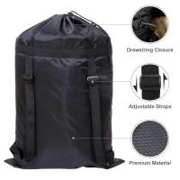 ราคา Fashion model shop Waterproof Heavy duty Backpack Laundry Bag Camping Trip Large Clothes Storage Bag (18915513328)