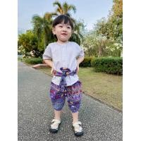 ราคา ชุดไทยเด็กผู้ชาย ใส่ทำบุญ ชุดไทยลายช้าง (21742445865)