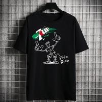 ราคา เสื้อยืดแขนสั้น DSO Pepsi 7Up Fido Dido It S Cool Retro Men T Shirt เสื้อยืดลำลองฤดูร้อน S 5XL (21236688886)