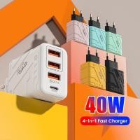 ราคา เครื่องชาร์จ USB C 40Wเครื่องชาร์จเร็ว3 0 PD USB Type C อแดปเตอร์ชาร์จแบตเตอรี่ความเร็วสูงสำหรับ iPhone Samsung Xiaomi Huawei 3A C ที่ชาร์จแบตเตอรี่โทรศัพท์ (21883503159)