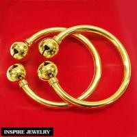 ราคา Inspire Jewelry NN กำไลข้อเท้าเด็ก กระพรวนคู่โบราณ ทองเหลืองอร่าม กลมเกลี้ยง ใช้งานดีและทนมาก ขนาด 4 8 5 5CM (21688625105)