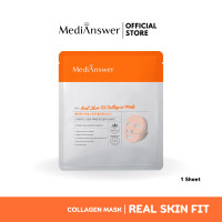 ราคา แท้100 ฉลากไทย มาส์กคอลลาเจน ผิวใส MEDIANSWER REAL SKIN FIT COLLAGEN MASK (21999403996)