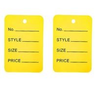 ราคา 100ชิ้นล็อต3 5X5ซม สีแท็กราคากระดาษคราฟท์ Lables สำหรับเครื่องประดับ DIY แท็กราคาขายปลีกเสื้อผ้าทำด้วยมือขนาดแท็ก Hang Lables (20448102927)