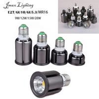 ราคา Jmax สปอตไลท์ไฟ LED E27 GU5 3อลูมิเนียมคุณภาพสูง MR16หลอดโคมไฟ LED DC 12V สว่างมากไฟสปอร์ตไลท์9W 12W 15W 20W AC 85 265V (20238844350)