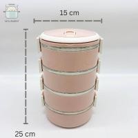 ราคา ปิ่นโตเก็บอุณหภูมิ ขนาด 15cm 1ชั้น 2ชั้น 3ชั้น 4ชั้น สีฟ้า ชมพู เขียว (16740866365)
