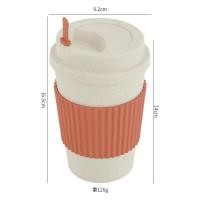 ราคา CHOMA แก้วพลาสติกฟางข้าวสาลี มาพร้อมฝาปิดไม้คนและตัวกันความร้อน แก้วกาแฟ ขนาด400 มล เก็บความร้อนได้ 100 องศา (22031995345)