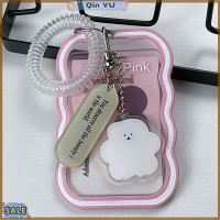 ราคา New For Tues Qin YU ที่ใส่บัตรรูปถ่ายแบบใสมีที่ใส่บัตรรูปพวงกุญแจซองบัตรนักเรียนบัตรเคสป้องกันภาพถ่าย (21246984624)