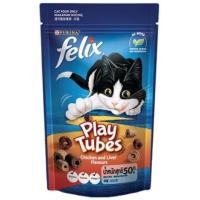 ราคา ขนมแมว Friskies Party Mix ฟริสกี้ส์ ปาร์ตี้ มิกซ์ และ Felix Play Tubes ขนาด 50 60 กรัม (21341465986)