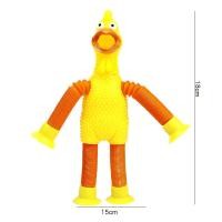 ราคา Ever changing Telescopic Screaming Chicken Toy Telescopic Sucker Chick Parent child Interaction Childrens Educational Toys (22050950307)