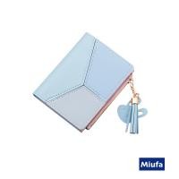 ราคา MIUFAกระเป๋าสตางค์ใบสั้น กระเป๋าสตางค์ผู้หญิง กระเป๋าสตางค์ใบสั้น สีสดใส (21999310502)