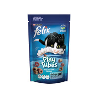 ราคา Felix Friskies เฟลิกซ์ ฟริสกี้ส์ ขนมแมว มีรสให้เลือก 60g (19553647589)