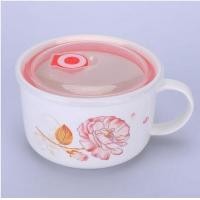 ราคา ถ้วยเซรามิค ชามเซรามิค พร้อมฝาปิด เข้าไมโครเวฟได้ (21994535646)