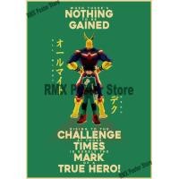 ราคา POP Anime My Hero Academia โปสเตอร์ Retro กระดาษคราฟท์ Izuku Deku โปสเตอร์ Wall Art Decor Home Room Bar Cafe Art ภาพวาดของขวัญ (16137880037)