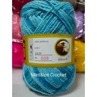 ราคา ไหมพรมอีเกิ้ลเหลือบ เส้นสีผสม ม้วนใหญ่4Ply (20468933581)