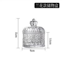 ราคา โหลแก้ว คริสตัล มีฝาปิดที่จับ โถแก้วลายดอกไม้ อเนกประสงค์ No 3657 (20887533467)