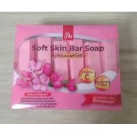 ราคา ถูกใจ ถูกใจ สบู่ก้อน 25 กรัม แพค 6 ก้อน สบู่ซอฟท์สกิน Soft Skin Bar Soap Sakura Extract สีชมพู ใช้งานสะดวก ราคาถูก ราคา ต่อแพค (21963095072)
