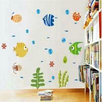 ราคา GONUUWGL ถอดได้ น้ำลาย ตกแต่งห้องน้ำ สำหรับห้องเด็ก ห้องเด็ก รูปลอกการ์ตูน การตกแต่งบ้าน การตกแต่ง สติ๊กเกอร์ติดผนัง ปลา (21959392137)