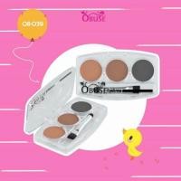 ราคา Obuse Eyebrow OB039 เขียนคิ้วเนื้อฝุ่น 3 ช่อง obuse (7598791977)
