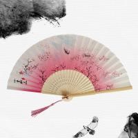 ราคา Fan Classical Home Decoration Tassel High Elegent Quality Silk Japanese Folding (19829904131)