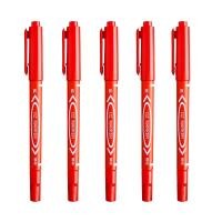 ราคา ปากกามาร์คเกอร์ มาร์คเกอร์เขียนซีดี สำหรับเขียนซองพลาสติก 2 หัว สีดำ สีแดง สีน้ำเงิน กันน้ำ ไม่หลุดไม่ลอก (21913220220)