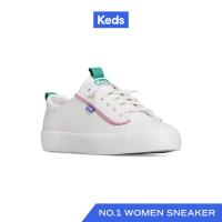 ราคา KEDS รองเท้าผ้าใบหนัง แบบผูกเชือก รุ่น KICKBACK LEATHER POP BINDING สีขาว WH67783 (21427665045)