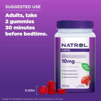 ราคา Natrol Sleep Gummies Strawberry 10mg 140 Gummies 3Nov nth (22005854214)