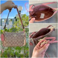 ราคา bag Original 2023 new high quality PU waterproof fashion womens shoulder bag zipper sling bag Anti theft high end tote bag กระเป๋าโค้ช โค้ชพอช P 835 (22035856021)