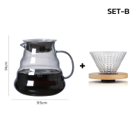ราคา ชุดดริปกาแฟ เหยือกดริปกาแฟ แก้วดริปกาแฟ กาดริปกาแฟ ดริปกาแฟ 350ml และ 500ml ความแข็งแรงสูง ความโปร่งใสสูง Soonbuy (21904928529)