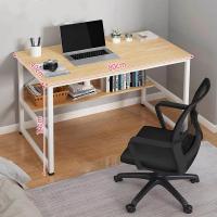 ราคา Yac โต๊ะออฟฟิศ 60 80 100 120CM โต๊ะทำงาน โต๊ะเรียนหนังสือ โต๊ะทำงานโต๊ะคอมพิวเตอร์ ขาเหล็ก (21763530454)