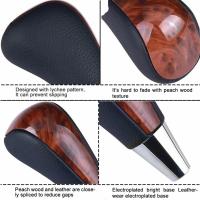 ราคา Wood Grain Car Gear Shift Knob for Fortuner Crown Land Cruiser Lever Shifter Stick (20513758337)