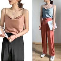 ราคา Moei cowl neck เสื้อสายเดี่ยวคอถ่วง ผ้าซาติน (1407340181)