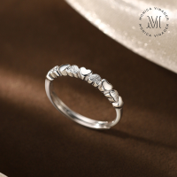 ราคา รักแหวนเงินสเตอร์ลิงแหวนเงินแท้สไตล์เรียบหรู แหวนแฟชั่น แหวนผู้หญิง แหวนปรับขนาดได้ แหวนเกาหลีสวยๆ (21458827180)