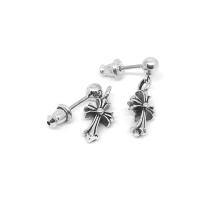 ราคา Chrome Hearts Sterling Silver 925 เครื่องประดับเงินแท้ ต่างหู Cross Baby Fat Small Drop Earring Code CED033 (13637506980)