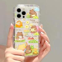 ราคา Casing For Samsung Galaxy A55 5G A50 A34 A54 A14 A53 A22 A71 A10S A32 A12 A04 A50s A51 A31 A21S A20S A30s A04E A52s A04s A23 A52 A03 A20 A13 A11 A03s A30 TPU Transparent AirBag Phone Case Soft Cutie c