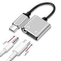 ราคา สต๊อกพร้อม จัดส่งฟรี ปลาคอด USB C ถึง3 5ช่องเสียบหูฟังมิลลิเมตรอะแดปเตอร์ 2 IN1 TYPE C 3 5ชุดหูฟังมมแจ็คเสียง อะแดปเตอร์ TYPE C ตัวแปลงที่ชาร์จ OTG (21385711951)