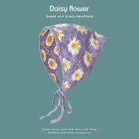 ราคา Korean Style Triangle Scarf Handmade Crochet Knitted Hair Band Womens Retro Internet Popular Cute Sweet Daisy Strap Headscarf (21712584857)