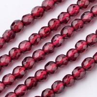 ราคา 1Strand Natural Garnet Bead Strands Grade A Round Faceted 3 3 5mm Hole 0 5mm about 109pcs strand 15 inch (21930784340)