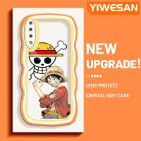 ราคา YIWESAN เคสปลอกสำหรับ Samsung A7 2018ลายการ์ตูนแฟชันตรงสีลูฟี่น่ารักขอบคลื่นเคสมือถือกันกระแทกแบบใสนิ่มโปร่งใสลายกล้องถ่ายรูปเก๋ไก๋เรียบง่ายฝาครอบป้องกันซิลิโคน (17867266252)