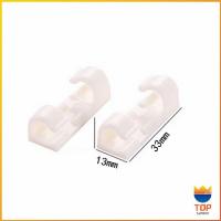 ราคา TOP ที่เก็บสายเคเบิลข้อมูล ที่เก็บสายไฟ จัดระเบียบ คลิปล๊อคสายไฟ ตัวยึดสายไฟ คลิปใส 16ชิ้น 20ชิ้น Transparent clip (11624004597)