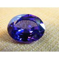 ราคา พลอย เพชรรัสเซีย สีม่วงน้ำเงิน รูปไข่ CUBIC ZIRCONIA ink blue violet 8X6MM CARATS STEP CUTTING GEMSTONE STONE 1 PCS (17124687032)