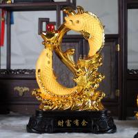 ราคา เสริมมงคลโชคลาภ ปลาหลีฮื้อคู่ เลข8 เรียกโชคลาภ และเงินทองให้เข้ามาตลอด งานเรซิ่นพ่นทรายทอง มี 3 ขนาด (21422670578)