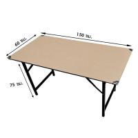 ราคา โต๊ะหน้าขาว โต๊ะพับได้ วางของ โต๊ะทำงาน โต๊ะประชุม ขนาด60x150x75cm 5ฟุต พร้อมส่ง (22037283862)