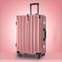 ราคา กระเป๋าเดินทาง 20 นิ้ว กระเป๋าเดินทางล้อลาก ขนาด 24 นิ้ว วัสดุ ABS 100 น้ำหนักเบา (21874775200)