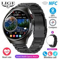 ราคา LIGE 360 AMOLED นาฬิกาจอ HD นาฬิกา ผู้ชาย NFC บลูทูธเข็มทิศกีฬาอัตราการเต้นหัวใจสายรัดข้อมือฟิตเนสความดันโลหิตกันน้ำธุรกิจ GT4 กล่อง (21816886190)