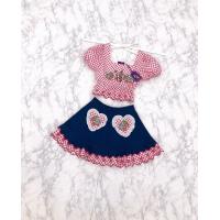 ราคา Roha Bunny Set ชุดเซ็ต 2 ชิ้น เสื้อครอปแขนตุ๊กตา สีแดงลายสก็อต ปักลายน้องกระต่าย ผูกโบว์หลัง กระโปรงยีนส์สั้น ปักหัวใจ (21731556361)