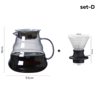 ราคา ชุดดริปกาแฟ เหยือกดริปกาแฟ แก้วดริปกาแฟ กาดริปกาแฟ ดริปกาแฟ 350ml และ 500ml ความแข็งแรงสูง ความโปร่งใสสูง Soonbuy (21904928535)