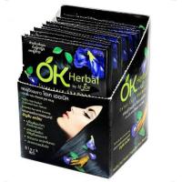 ราคา OK Herbal แชมพูสระปิดผมขาว โอเค เฮอเบิล สีดำ 1 กล่อง 12ชิ้น (1695680735)