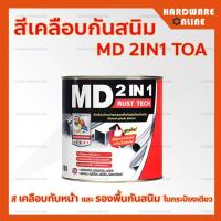 ราคา สีทาเหล็ก กัลวาไนซ์ 2in1 เป็ดหงส์ TOA กระป๋องเดียวได้ทั้ง สีกันสนิม และ สีเคลือบ กันสนิม สีทาอลูมิเนียม สแตนเลส ดำด้าน ขาวด้าน เทา เงา (12564549700)