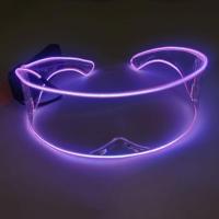 ราคา Led Luminous Glasses Cyberpunk Sunglasses Futuristic Technology Sunglasses Men And Women Disco Bar Nightclub Cool SEP (20534016180)