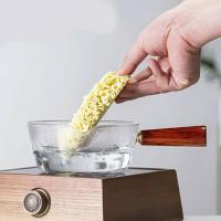 ราคา กระทะแก้วทนไฟ หม้อแก้ว ด้ามไม้ แก้วบอโรซิลิเกต ทนความร้อน 400ml 600ml 20 ถึง 120องศา (8370600797)